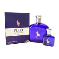 Set Cadou Parfum Ralph Lauren Polo Blue, 125 ml și 18 ml, Sticlă Albastră