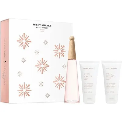 Set Cadou Eau de Toilette, Issey Miyake L'Eau d'Issey Pivoine, 50ml EDT + 2 x 50ml Lotiune de Corp