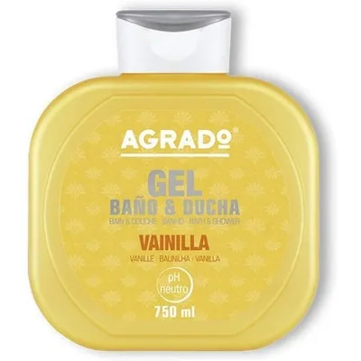 Gel de duș Agrado, Galben, 750ml, Vanilie