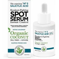Ser tratament acnee The Conscious cu acid salicilic, cocos, 30ml