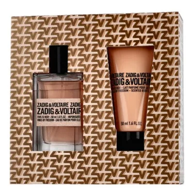 Set loțiune de corp, Zadig & Voltaire, This is Her! Vibes of Freedom, 50ml+50ml