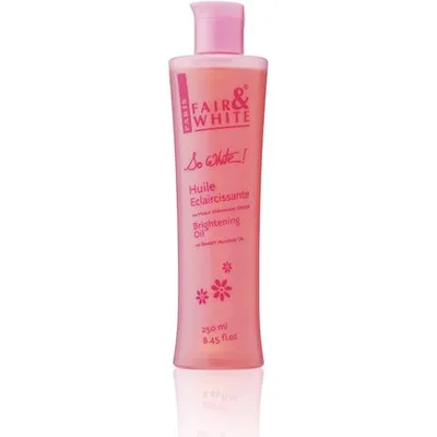 Ulei de corp, Fair and White So White, Brightening, 250ml, roz