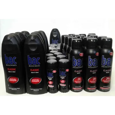 Gel de duș, Bac, Classic, negru