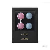 Bile Kegel, Lelo, Beads, silicon, alb-roz