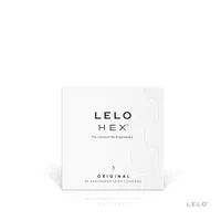 Prezervative Lelo HEX Original, ultra subțiri, 3 bucăți