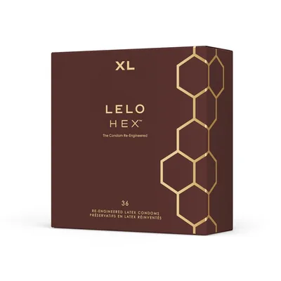 Prezervative, Lelo HEX, Respect XL, maro