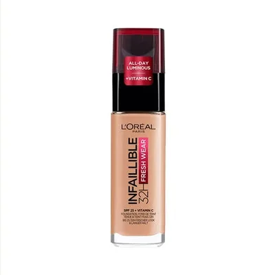 Fond de ten, L'Oréal Paris, Infallible 24H Fresh Wear, 235 Honey