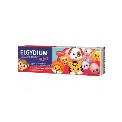 Pasta de dinți pentru copii Elgydium Emoji Kids, Gust căpșuni, 50 ml
