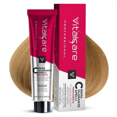 Vopsea de păr, Vitalcare, cremă proteine mătase, blond deschis