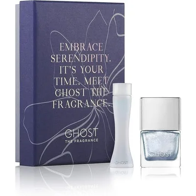 Set cadou, Ghost, parfum 5ml + lac de unghii albastru metalic 10ml