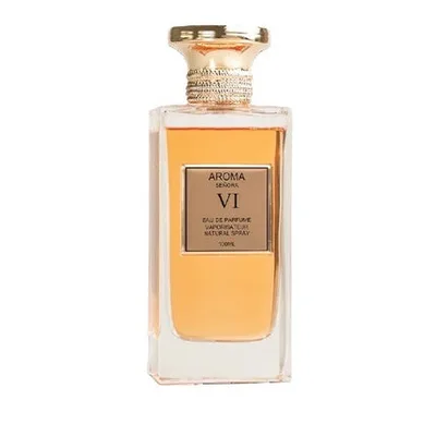 Eau de Parfum Aurora Senora VI, 200ml, sticlă transparentă cu lichid auriu