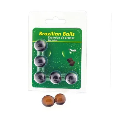 Gel intim Brazilian Balls, aroma de ciocolată, 1 unitate