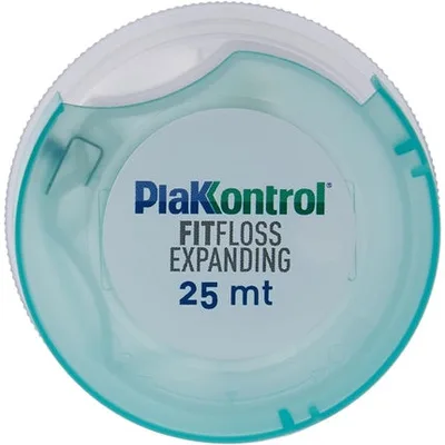 Ață dentară Plakkontrol Fit Floss 25m, turcoaz
