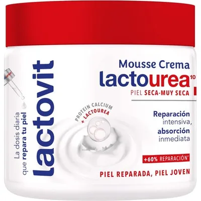Mousse hidratant, Lactovit, 400 ml, piele uscată