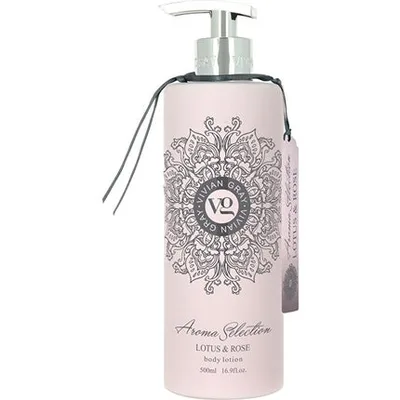 Vivian Gray Aroma Selection Lotus & Rose Body Lotion 500ml, roz