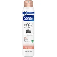 Deodorant Sanex Natur Protect Sensitive Skin, Spray, 200 ml, alb cu capac roz