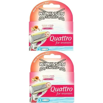 Rezerve aparat de ras, Wilkinson Sword, Quattro, 3 lame