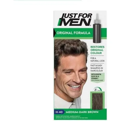 Vopsea de păr, Just For Men, H40, șaten închis mediu