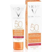 Cremă cu protecție solară anti-îmbătrânire, Vichy Idéal Soleil, SPF50, 50ml