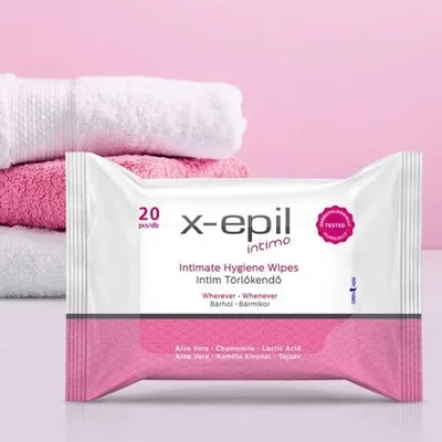 Șervețele igienă intimă, X-Epil, 20 buc, pH echilibrat