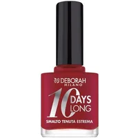 Smalt pentru unghii, Deborah Milano, 10 Days Long 886, Roșu vintage, 9 ml
