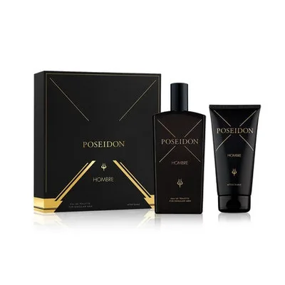 Set parfum, Poseidon, Hombre, negru