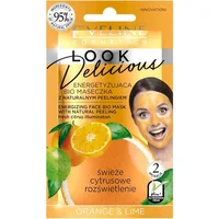 Mască facială energizantă Eveline Cosmetics Look Delicious cu exfoliere naturală, 10ml