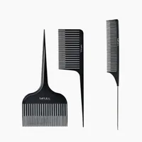 Piepteni Balayage, Bifull, Negru, Set 3 piese