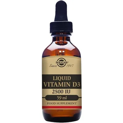 Vitamina lichidă, Solgar, D3 2500 IU, vegetarian
