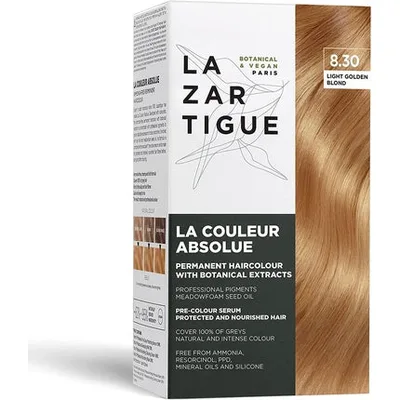 Vopsea Permanentă Păr, Lazartigue, Light Golden Blond 8.30