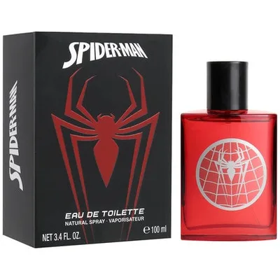 Parfum copii, Air-Val, Spiderman, 100ml, sticlă roșie