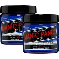 Vopsea de păr, Manic Panic, Rockabilly Blue, semipermanentă, vegană