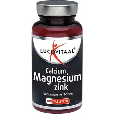 Supliment Mineral Lucovitaal Calciu Magneziu Zinc, 100 Tablete