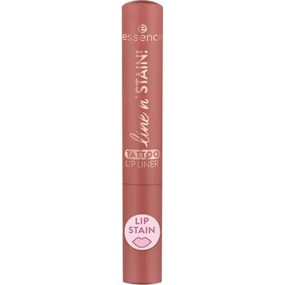 Creion buze Essence Line N' Stain Tattoo Lip Liner No. 02 Brown, rezistent