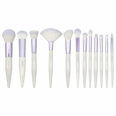 Pensule machiaj, Chique, set 12 piese, alb, vegan
