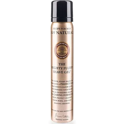 Gel de Ras, Recipe For Men Raw Naturals, The Mighty Fluffy, auriu, 75ml