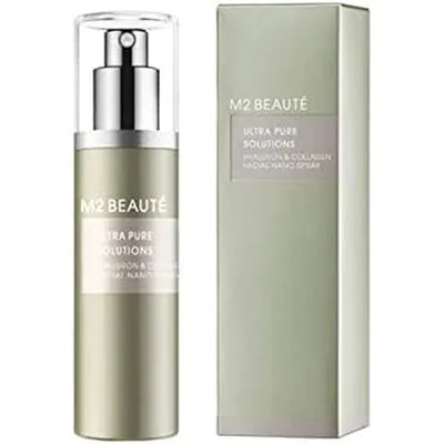 Spray Facial, M2 Beauté, Ultra Pure Solution Hyaluron & Collagen, 20ml, argintiu