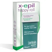 Cartuș ceară, X-Epil, Happy Roll, verde