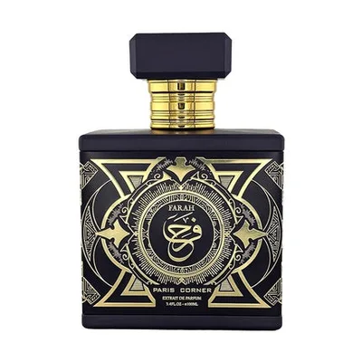 Paris Corner Farah Extract Of Perfume 100ml, Extrait de Parfum, Negru, Aur