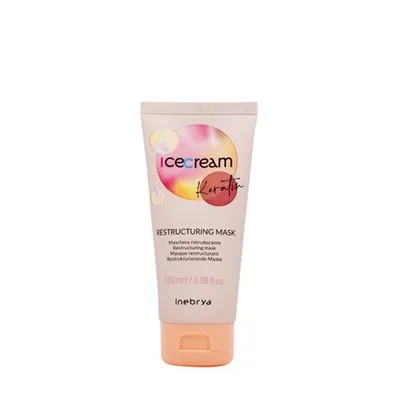 Masca de păr Inebrya Ice Cream Keratin Restructuring Mask, 100 ml
