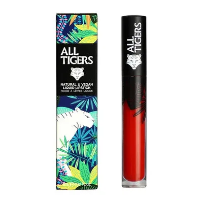 Ruj lichid mat, All Tigers, Call Me Queen 888, Roșu intens, ingrediente naturale