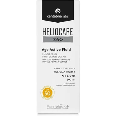 Cremă Protecție Solară, Heliocare, 360° Age Active Fluid, SPF50, 50ml