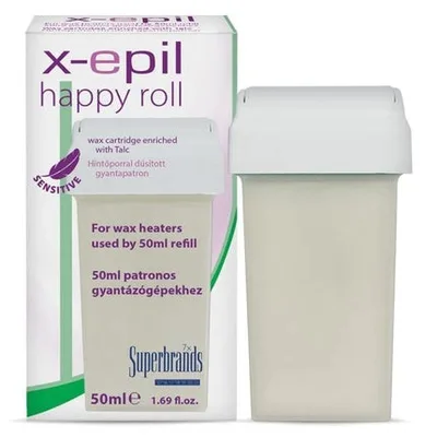 Cartuș ceară X-Epil Happy Roll, alb, 50ml