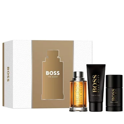 Set cadou parfum, Hugo Boss, The Scent, bărbați