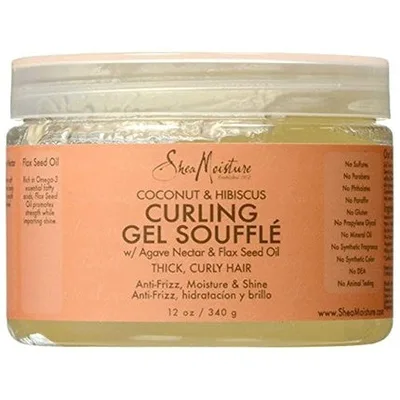 Gel pentru bucle, Shea Moisture, Coconut si Hibiscus, 340g