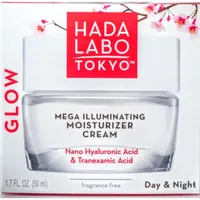 Cremă hidratantă pentru față Hada Labo Tokyo Glow, Nano Acid Hialuronic, 50 ml