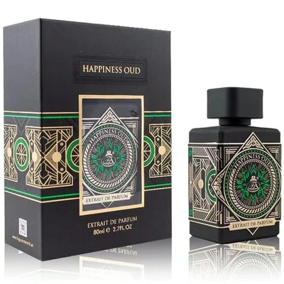 Fragrance World Happiness Oud Extrait De Parfum, Unisex, 80ml
