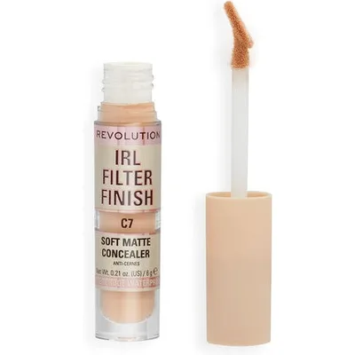 Concealer Revolution Beauty IRL Filter Finish C7, Acoperire Medie până la Completă