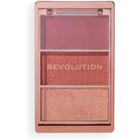 Paletă Blush Cream & Pudră Presată, Revolution Beauty, Icon Palette, Rose Gold