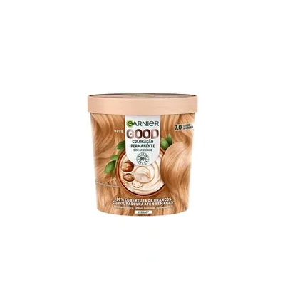 Colorație Păr Permanentă, Garnier, Good Cocoon, 7.0 Blond Migdale, 550ml
